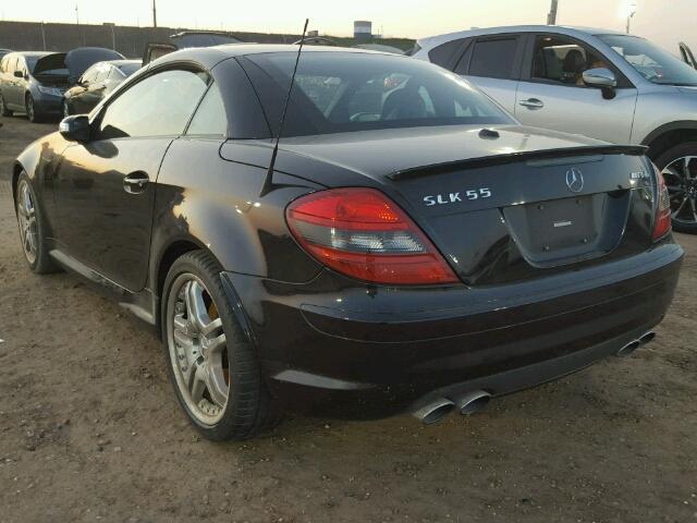WDBWK73F56F108969 - 2006 MERCEDES-BENZ SLK 55 AMG BLACK photo 3