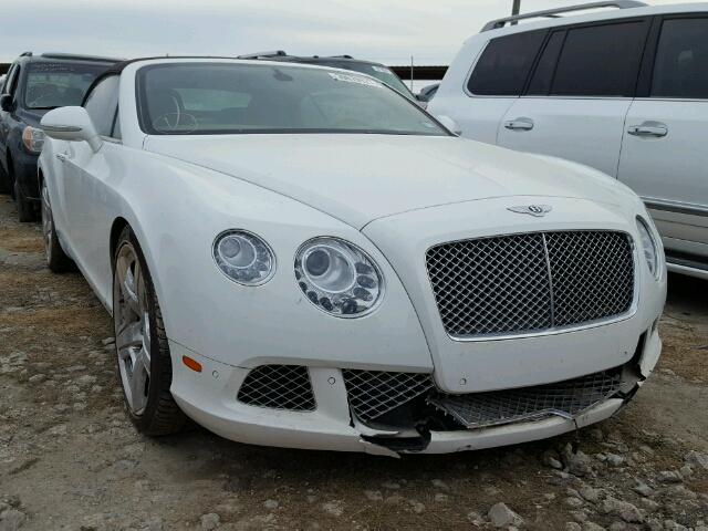 SCBGR3ZA8CC075066 - 2012 BENTLEY CONTINENTA WHITE photo 1