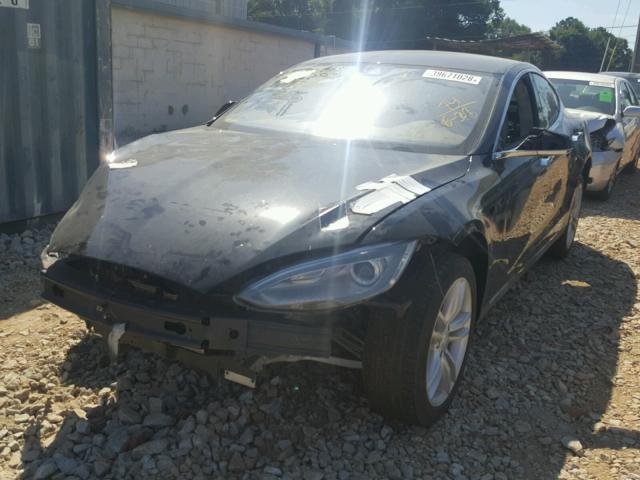 5YJSA1E29FF102235 - 2015 TESLA MODEL S BLACK photo 2