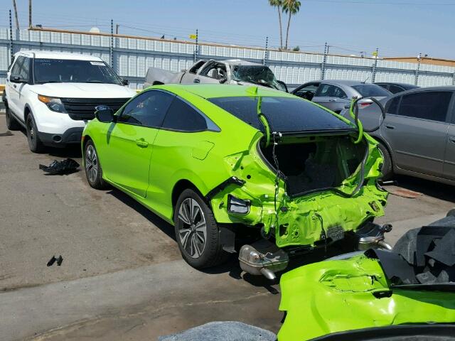 2HGFC3B38GH360327 - 2016 HONDA CIVIC EX მწვანე ფოტო 3