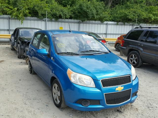 KL1TD66E69B321265 - 2009 CHEVROLET AVEO LS TEAL photo 1