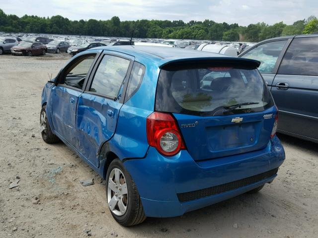KL1TD66E69B321265 - 2009 CHEVROLET AVEO LS TEAL photo 3