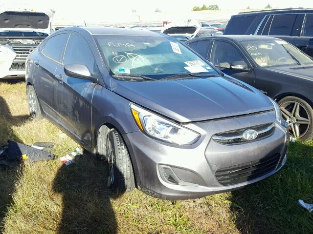 KMHCT4AE6FU906687 - 2015 HYUNDAI ACCENT GRAY photo 1