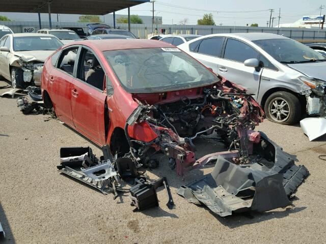 JTDKB20U183358736 - 2008 TOYOTA PRIUS RED photo 1