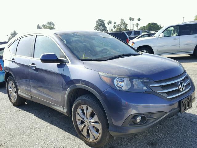 2HKRM3H79EH522358 - 2014 HONDA CR-V EXL BLUE photo 1