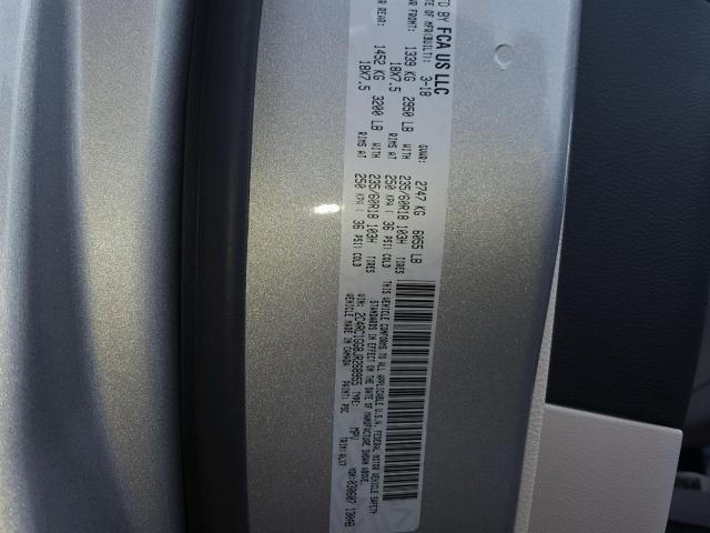 2C4RC1GG8JR268955 - 2018 CHRYSLER PACIFICA L 银色 照片 10