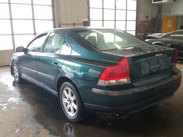 YV1RS61R322131622 - 2002 VOLVO S60 GREEN photo 3