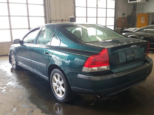 YV1RS61R322131622 - 2002 VOLVO S60 Зеленый фото 3