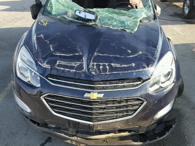 2GNFLFE35H6144158 - 2017 CHEVROLET EQUINOX LT BLUE photo 7