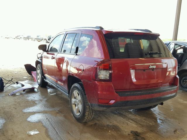 1C4NJCBA1ED829590 - 2014 JEEP COMPASS SP RED photo 3