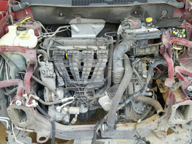 1C4NJCBA1ED829590 - 2014 JEEP COMPASS SP RED photo 7