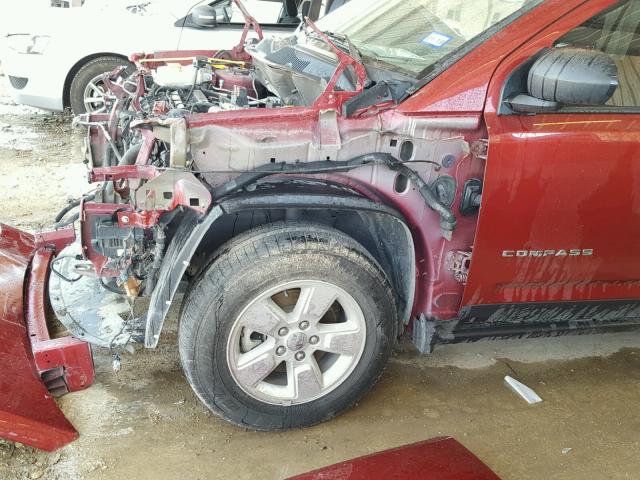 1C4NJCBA1ED829590 - 2014 JEEP COMPASS SP RED photo 9