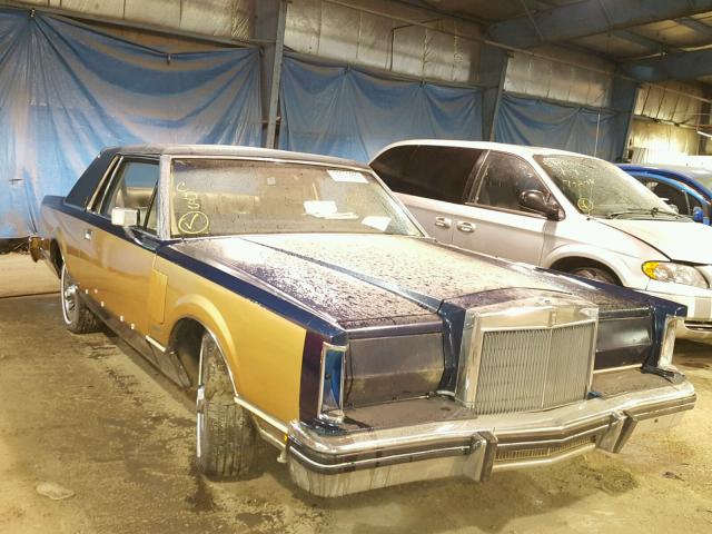 1MRBP95F7BY622862 - 1981 LINCOLN MARK VI BLUE photo 1