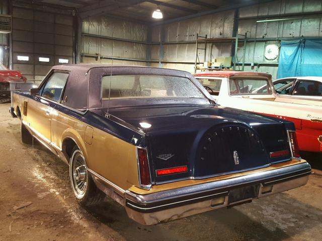 1MRBP95F7BY622862 - 1981 LINCOLN MARK VI BLUE photo 3