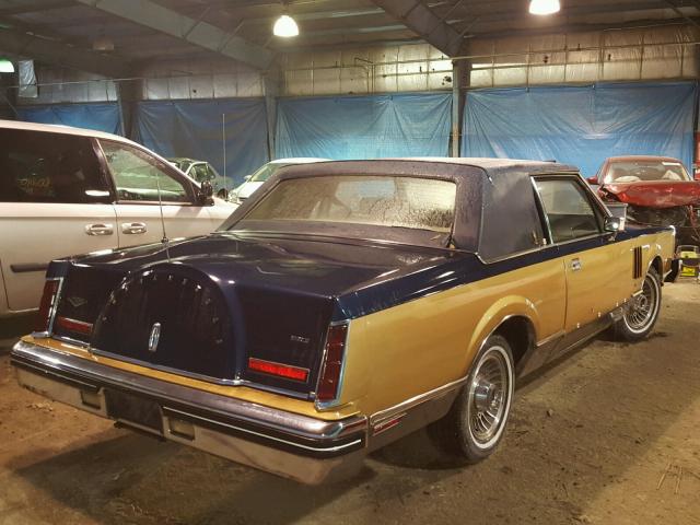 1MRBP95F7BY622862 - 1981 LINCOLN MARK VI BLUE photo 4