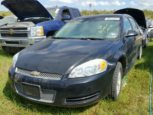 2G1WF5E3XC1226377 - 2012 CHEVROLET IMPALA LS BLACK photo 2