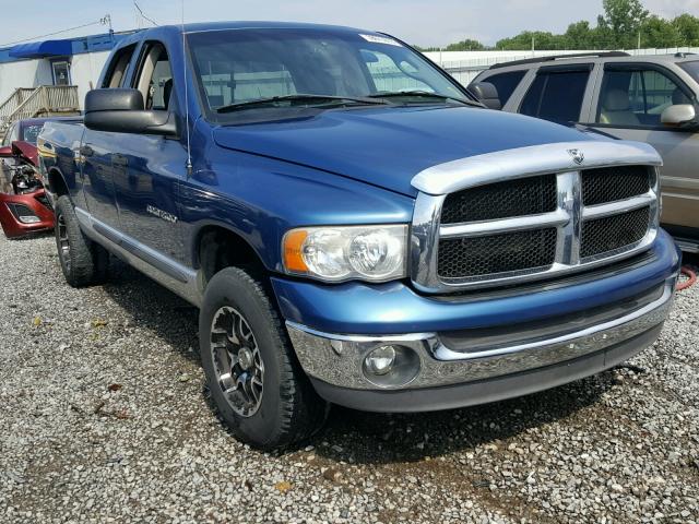 3D3HU18Z12G170860 - 2002 DODGE RAM 1500 BLUE photo 1