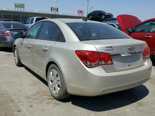 1G1PA5SH2E7203409 - 2014 CHEVROLET CRUZE LS TAN photo 3