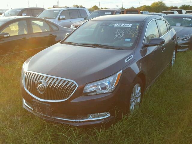 1G4GB5GRXEF263557 - 2014 BUICK LACROSSE MAROON photo 2