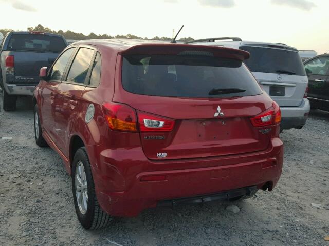 JA4AP3AU9BZ020646 - 2011 MITSUBISHI OUTLANDER RED photo 3