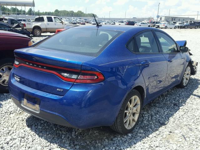 1C3CDFBA3DD201940 - 2013 DODGE DART SXT BLUE photo 4