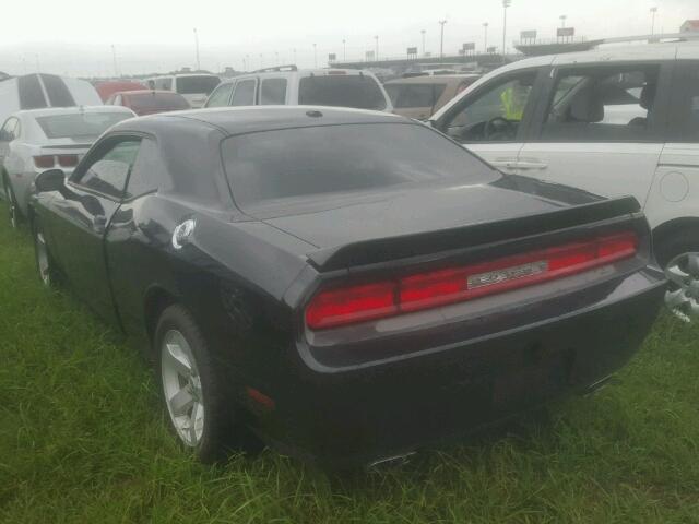 2C3CDYAG2CH134492 - 2012 DODGE CHALLENGER BLACK photo 3