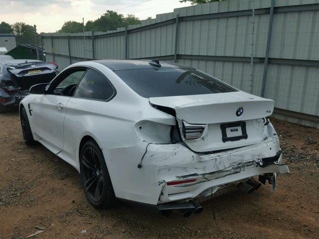 WBS4Y9C50JAC86252 - 2018 BMW M4 WHITE photo 3