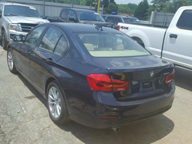 WBA8E1G53GNU11110 - 2016 BMW 320 I BLUE photo 3