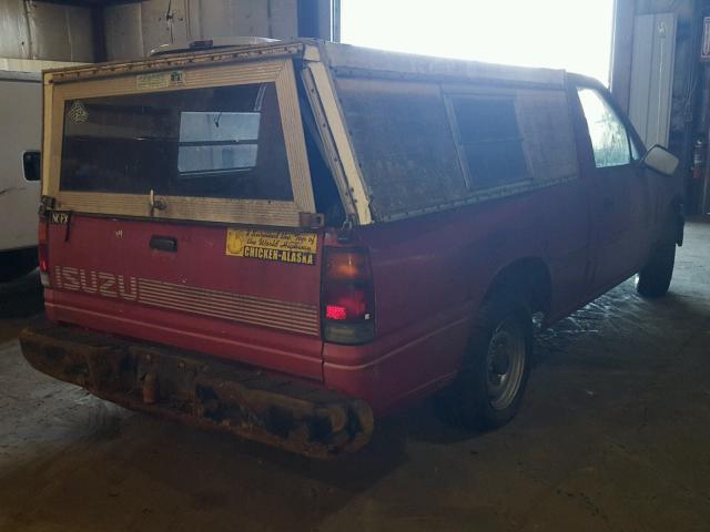 4S1CL11L4M4209493 - 1991 ISUZU CONVENTION RED photo 4