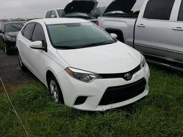 2T1BURHEXFC411521 - 2015 TOYOTA COROLLA L WHITE photo 1