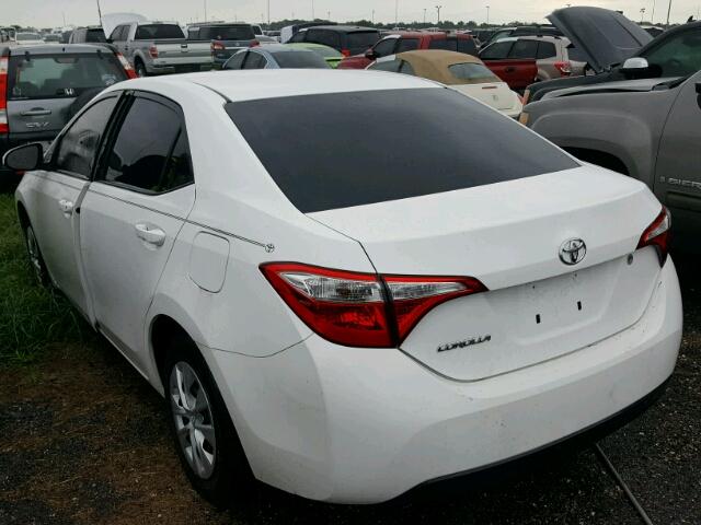 2T1BURHEXFC411521 - 2015 TOYOTA COROLLA L WHITE photo 3