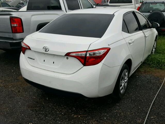 2T1BURHEXFC411521 - 2015 TOYOTA COROLLA L WHITE photo 4