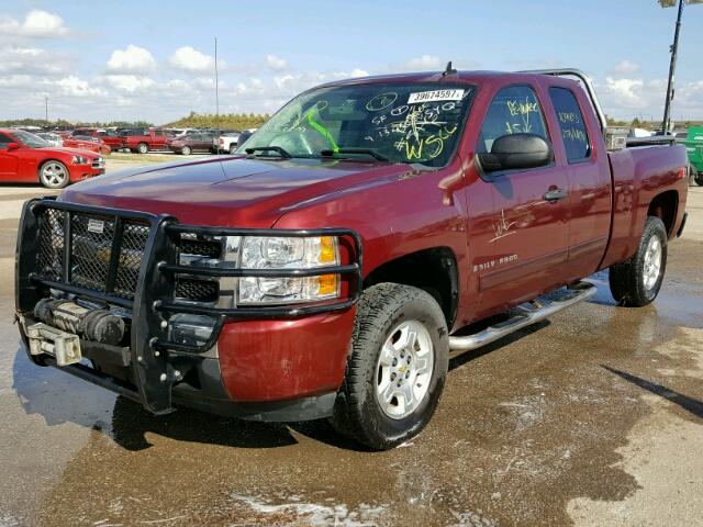 1GCEK29049Z250347 - 2009 CHEVROLET SILVERADO RED photo 2