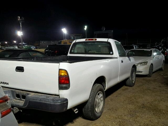 5TBJU32175S447681 - 2005 TOYOTA TUNDRA WHITE photo 4