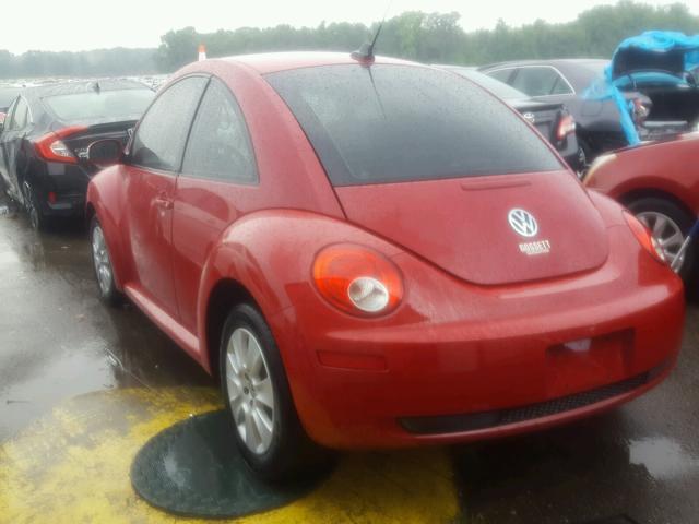 3VWPW31C89M518579 - 2009 VOLKSWAGEN NEW BEETLE წითელი ფოტო 3