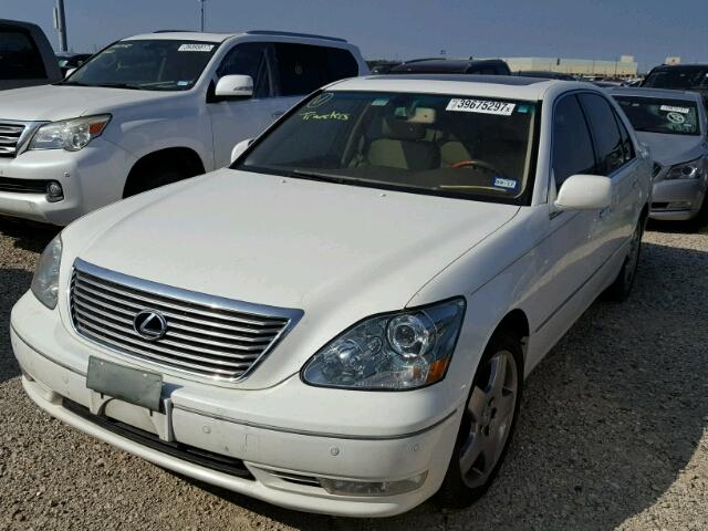 JTHBN36F555016968 - 2005 LEXUS LS 430 WHITE photo 2