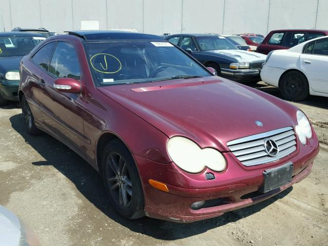 WDBRN47J62A313323 - 2002 MERCEDES-BENZ C 230K SPO RED photo 1