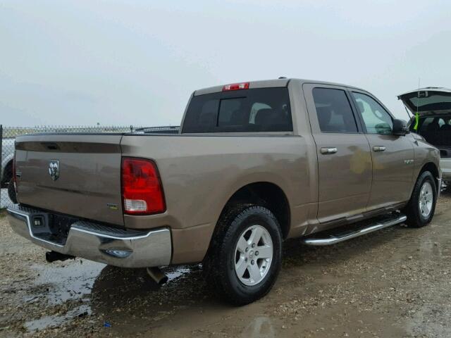 1D7RB1CP2AS117266 - 2010 DODGE RAM 1500 BROWN photo 4