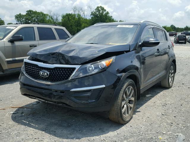 KNDPB3AC3E7616910 - 2014 KIA SPORTAGE B BLACK photo 2