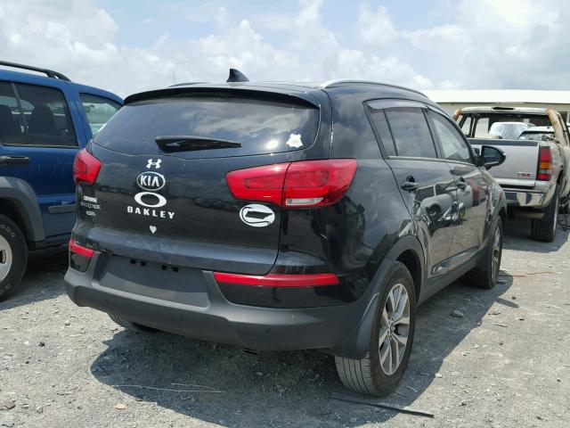 KNDPB3AC3E7616910 - 2014 KIA SPORTAGE B BLACK photo 4