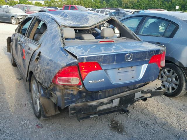 2HGFA16918H517190 - 2008 HONDA CIVIC EXL Mavi foto 3