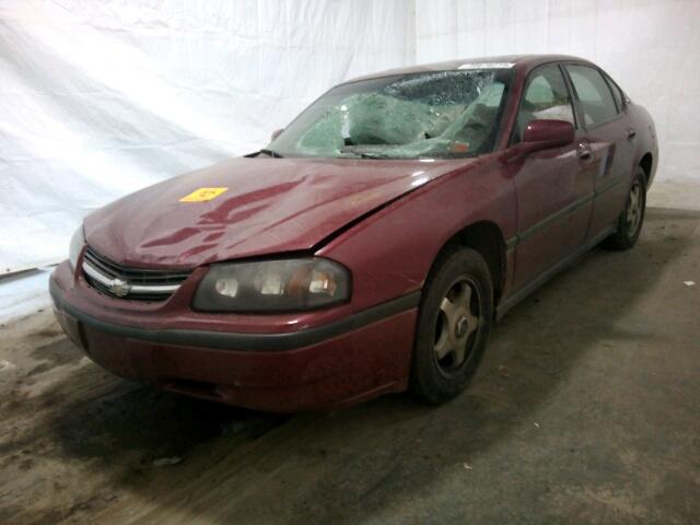 2G1WF52E559383504 - 2005 CHEVROLET IMPALA MAROON photo 2