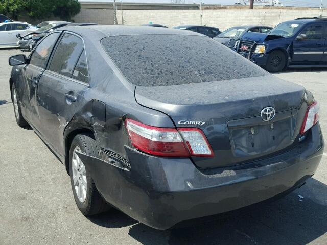 4T1BB46K38U052872 - 2008 TOYOTA CAMRY HYBR CHARCOAL photo 3