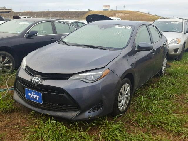 5YFBURHE3HP691950 - 2017 TOYOTA COROLLA CHARCOAL photo 2