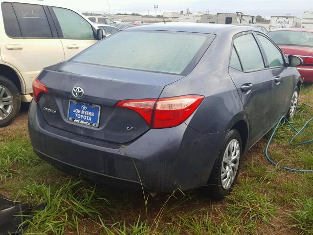 5YFBURHE3HP691950 - 2017 TOYOTA COROLLA CHARCOAL photo 4