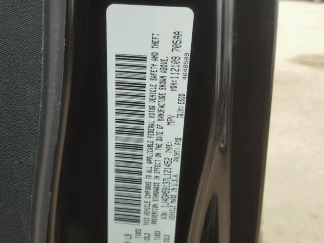 1J4GA59137L121452 - 2007 JEEP WRANGLER S BLACK photo 10