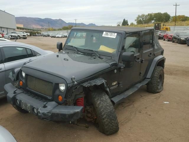1J4GA59137L121452 - 2007 JEEP WRANGLER S BLACK photo 2