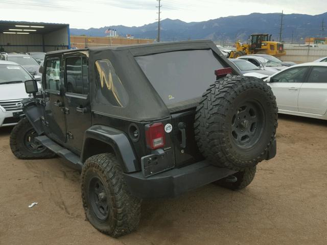 1J4GA59137L121452 - 2007 JEEP WRANGLER S BLACK photo 3