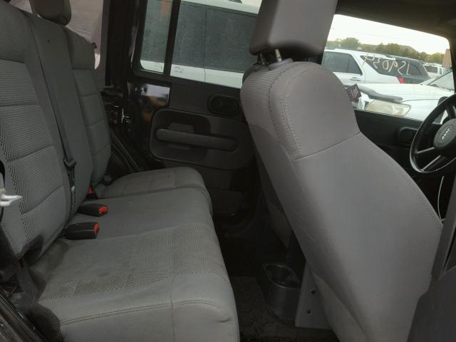 1J4GA59137L121452 - 2007 JEEP WRANGLER S BLACK photo 6