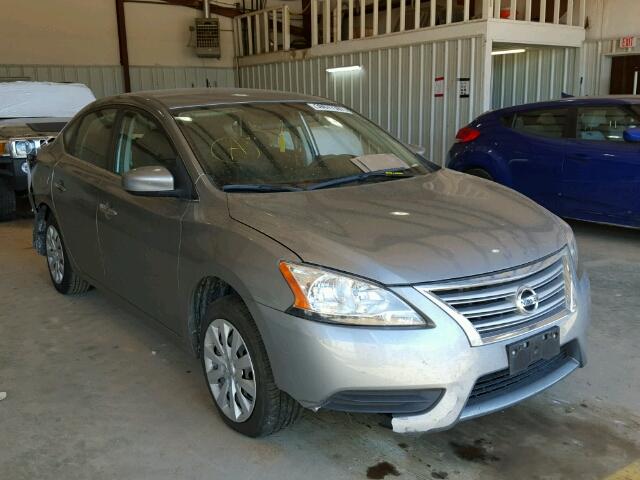 3N1AB7AP1EY279672 - 2014 NISSAN SENTRA S GRAY photo 1